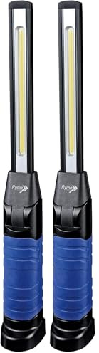 Ryme Automotive - Lámpara de Trabajo LED con Batería recargable Litio Alta potencia 600 lúmenes FIT Linterna de Taller mecánico 6W COB LED / 3W SMD LED (Paquete de 2)