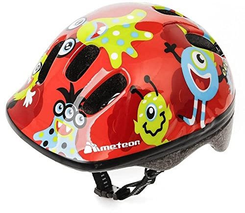meteor Kinder fahrradhelm ab 1 Jahr – sicherer & stoßdämpfender Kinderhelm mit verstellbarem Headlock - waschbarem Fahrrad Helm Innenfutter – optimaler Schutz & leichtes Design für Baby-Abenteurer