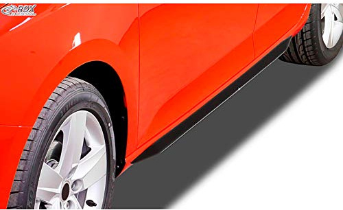 RDX Minigonne Laterali A4 B6 8E Slim, RDSL528, nero lucido, lato gonne, Quantitativo 1 (set: sinistra & destra)