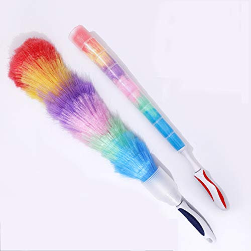 Yuly Plumeau coloré avec housse de protection flexible et lavable pour la maison, le bureau et la voiture