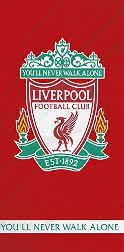 BERONAGE FC Liverpool Badetuch The Reds 70x140 cm in 100% Baumwolle Velours Anfield LFC Fussball Fan L.F.C. FA Cup Soccer Premier League Strandtuch Badelaken Saunatuch Strandlaken Duschtuch 001