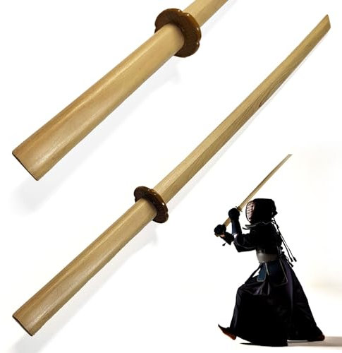 Bokken aus Holz, Katana Wakizashi Tanto, Kendo Schwert Waffenzubehör aus Holz, Kendo-Schwertkampf-Training, Samurai Schwert, Rollenspiel, Cosplay, Iaido-Bokken, Handgefertigt, 98,5 cm