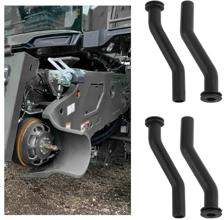 Staubsaugerschlauch OEM #593998 797408, 7 Zoll, kompatibel mit Briggs and Stratton 401577 405577 445677 406777 John Deere Craftsman Husqvarna, langlebiger Nylon-Llawn Vakuumschlauch, 4 Stück