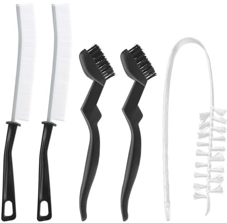 ZMDMAH Lot de 5 brosses de nettoyage pour machine à laver avec long manche - Brosse de nettoyage des fentes - Convient pour machine à laver, climatisation, salle de bain, cuisine