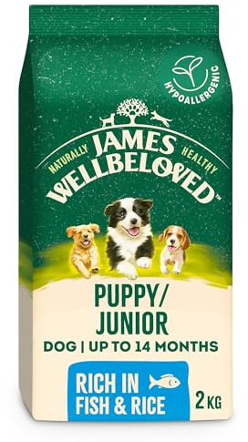 James Wellbeloved Dog Puppy Hypoallergenic Dry Food Fish and Rice 2 kg