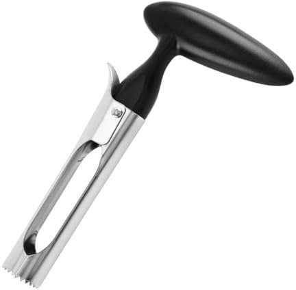 Generic Vide-pomme en acier inoxydable avec lames dentelées tranchantes, manche ergonomique pour enlever les graines de pomme et poire