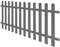 Outdoor WPC Lattenzaun Panel für Garten Terrasse Einfassung 200x80cm Grau Wetterbeständig Absperrtür für Außenräume