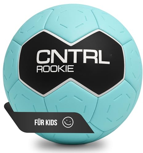CHAIZ CNTRL Rookie Kids Handball, Resin-Free, Perfect Size for Children (Size 0/1), Maximum Grip & Soft Touch, Ideal for School, Training & Club (Blue, 1)
