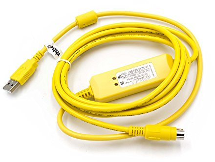 vhbw USB Programmierkabel kompatibel mit Fatek Facon FBS-Serie Funkgerät, gelb