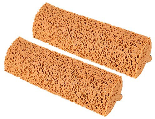Yocada Lot de 2 têtes de Rechange pour Balai éponge à Usage Domestique Commercial pour carrelage, Sol, Salle de Bain, Garage, Nettoyage à Sec et essorage Facile