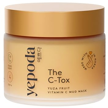 Yepoda - THE C-TOX - Vitamin C Detox-Maske mit Yuza-Frucht und Kaolin, Koreanische Kosmetik (80 Gramm)