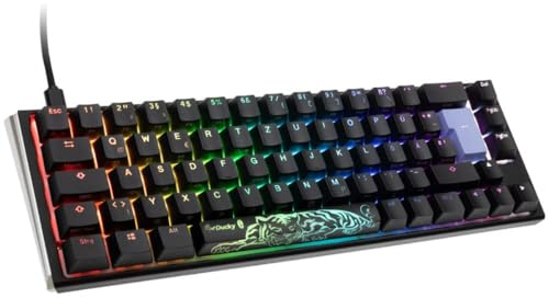 Ducky One 3 Classic Mechanische Tastatur - Mechanical Keyboard - Tastatur Gaming Mechanisch - Gaming Keyboard Mechanical - Mechanische Gaming Tastatur - SF-Format 65% - MX-Blue
