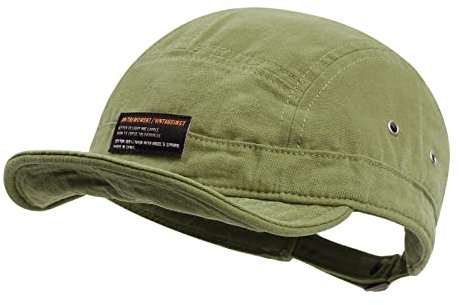 Clakllie 5 Panel Kappe Baumwolle Snapback Caps Weich Flat Brim Baseball Cap Vintage Hip Hop Caps Outdoor Sport Schildkappen Sommer Sun Cap