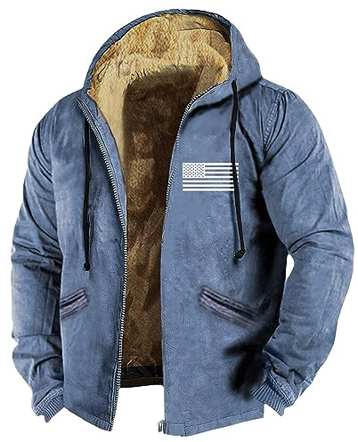 ZRYAZQ Blouson Homme Hiver Veste Chauffante Homme Chic Sweat A Capuche Homme Manteau Homme Hiver Veste Polaire Homme Casual Doudoune Chauffante Homme Sweat Zippé Homme Blousons Homme Polaire Homme