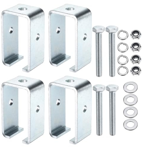 QUARKZMAN Ensemble Canal Chariot Rail Cintre Support (Argenté)