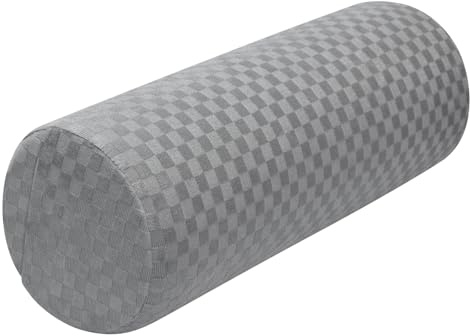 pozico Memory Foam Nackenrolle 15 × 40 cm – Ergonomisches Nackenstützkissen mit Klettband – Kissenrolle mit Bezug als Nacken- & Knierolle für Bett, Büro & Reise