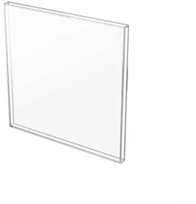 Soporte de pared acrílico transparente para discos de vinilo, 32,5 x 32,5 cm, para guardar LP y revistas