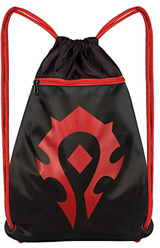 Jinx World of Warcraft Horde Loot Bag, schwarz/rot, 46 x 36 cm