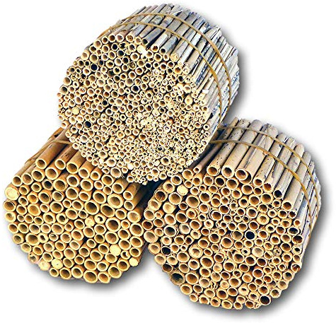 BeeCasa by Hiss Reet® Schilfrohrhalme Mix | 3er Kombi Set | Insektenhotel & Bienenhotel Füllmaterial | Niströhren & Nisthülsen für Wildbienen