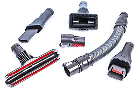 Hochwertiges Bürstenset passend für Dyson DC25 DC34 DC35 DC44 DC59 V6 V7 V8 V9 V10 V11 Düsen Möbelpinsel Fugendüse Schlauch Adapter Bürstendüse Düsenset Zubehörset