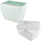 Lot de 10 boîtes à emporter réutilisables en plastique avec couvercles, capacité de 1 L, parfaites pour la maison, les cuisines, le micro-ondes et le congélateur (1000 ml)