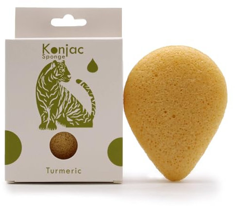 Teardrop Konjac Sponge - Turmeric - Anti-Wrinkle