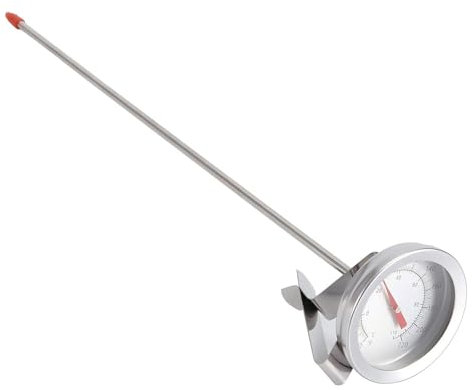 Thermomètre De Brassage à Domicile Thermomètre à Cadran à Sonde Longue en Métal De 12 Pouces avec Pince pour L'ébullition de la Cuisson du Vin de la Bière