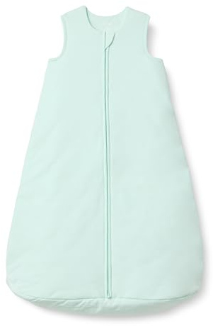 Amazon Essentials x Sofia Grainge Saco de Dormir de Algodón, Manta para Llevar de 2,5TOG Unisex Bebés, Verde Menta Pálido, 6-12 meses