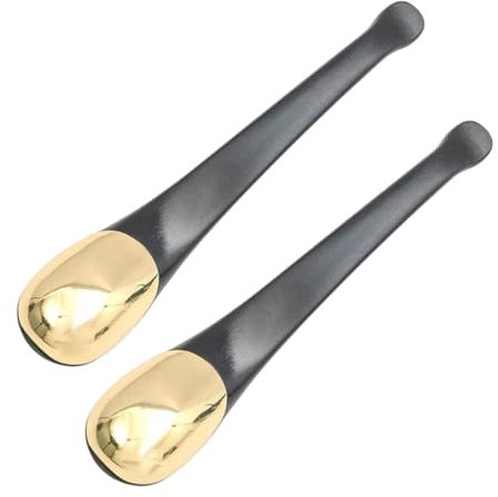 OATIPHO 2pezzi Cucchiaio Per Massaggio Oculare in Metallo Cucchiaio Per Crema Strumento Per Massaggi Prodotti Per