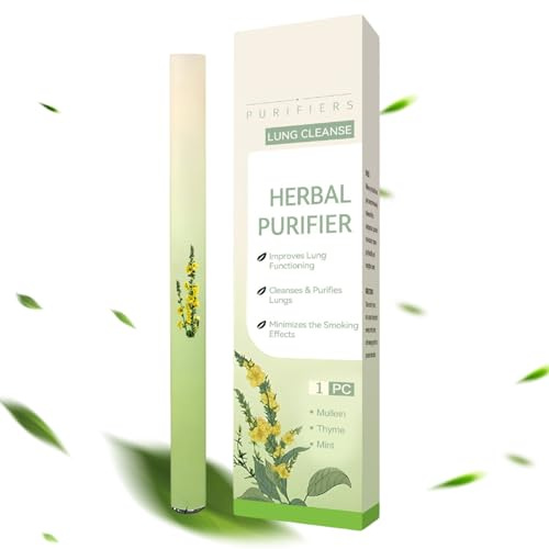 Botanical Mullein Lung Cleansing Diffuser, Lung Cleaning Pen, Purifier Lung Cleaning Spray for Breathing Ease, Gentle Formula, Natural Inhaler Stick, Frees Respiratory Tract