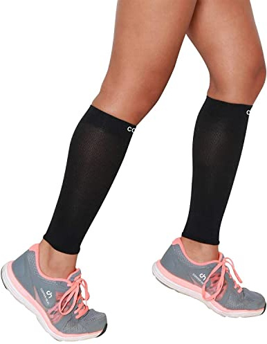 COPPER HEAL Calf Compression Socks for Women & Men (Pair) - Compression Sleeves Legs Sport Recovery Muscle Strains Shin Splints Sleeves Leg Guard Running Sock Marathon Maternity Flight