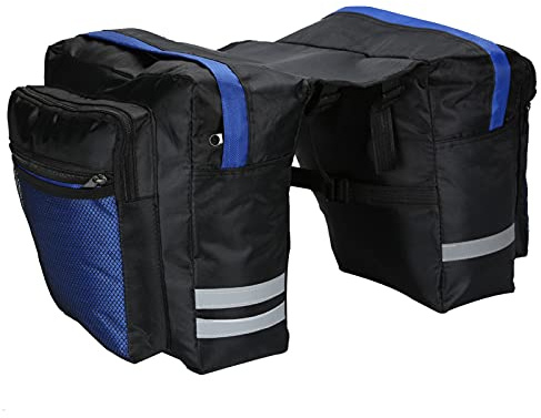 Holdfiturn 30L Bike Pannier Rear Bag Waterproof Large Double Storage Pouch Bicycle Backpack Cycle Saddle Pack