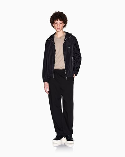 Armani Exchange Icon Project - Giacca da Uomo con Logo in Rilievo, Nero, M