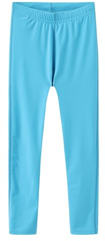 Dovio UPF 50+ Kids Swim Pants, Girls Boys Swimming Leggings UV Protection Long Elastic Beach Surfing (Blue, 14)