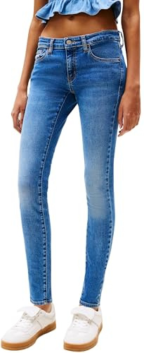 Tommy Jeans Donna Jeans Sophie Vita Bassa, Blu (Denim Medium), 32W/33L