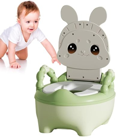 Babytoalettburk, barntoalettstol, babytoalettkruka, tecknad kanin | barntoalett för pojkar och flickor, babytoalett kruka för renhetsinlärning
