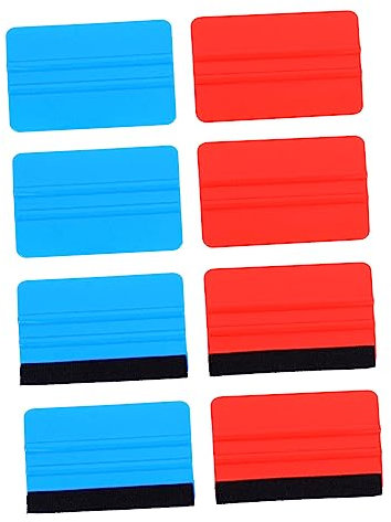 Milisten 8piezas Raspadores para Automóviles Herramienta Aplicadora Limpieza para Aplicar Calcomanías y Películas Superficies