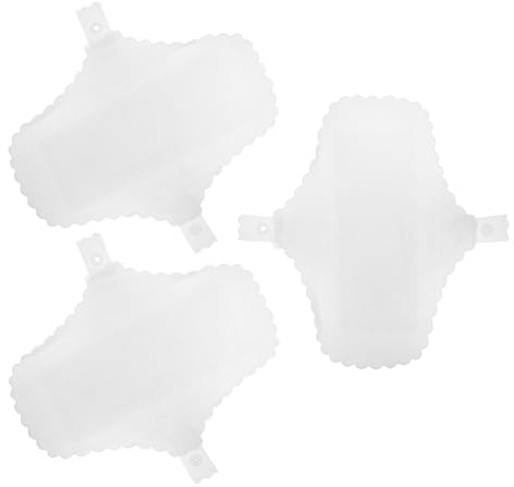 LRXIYODE Lot De 3 Serviettes Hygiéniques Lavables En Tissu Réutilisables Blanches