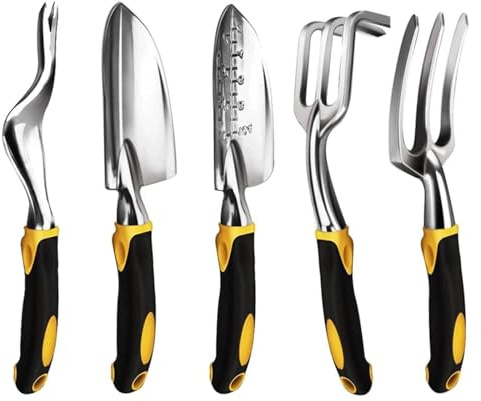 Utomhusväderflöjel 5-pack trädgårdsredskap i aluminiumlegering for män och kvinnor