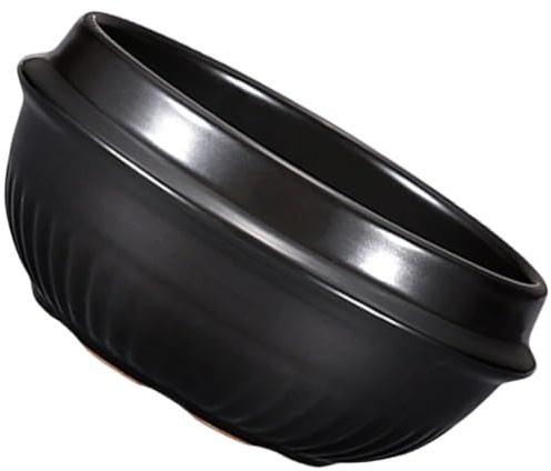 TOYANDONA Cazuela de Cerámica para Guisar de 1100 Ml, Olla Resistente al Calor para Sopa y Estofado, Cazuela Pequeña Adecuado para Hogar y Restaurante, Utensilio para Cocina Tradicional