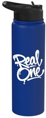 Real One Graffiti Handstyle Street Art Script Stainless Steel Insulated Water Bottle