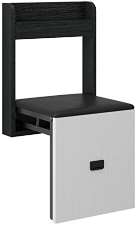 Silla plegable de pared – Taburete cambiador de zapatos de entrada, asiento de ducha plegable, silla plegable oculta para porche doméstico