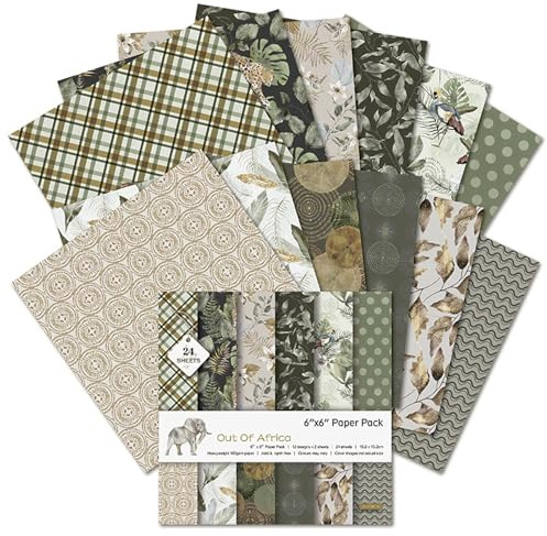 12 Sheets Pieces Scrapbook Paper Making Kits Decoupage Kit 6x6 Inch Vintage Style for Crafts DIY Making Magazine Clipping Paper Easter Card Making for Crafts Card Making Art Journaling (Style A)