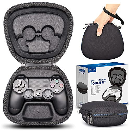 Custodia Compatibile con Controller Wireless PS4, Sisma Custodia da viaggio per riporre e proteggere Controller Dualshock 4 della PlayStation, Cover rigida e Facile da trasportare, Nero
