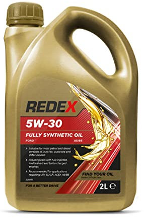 REDEX RMTN0006A 5w-30 Fully Synthetic Engine Oil for Ford, 2 Litre