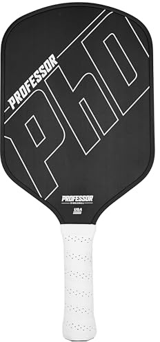 Professor PhD T700 Raw Carbon Fiber Premium Pickleball Paddle Racket - Precision Honeycomb Core - Enhanced Power & Control - USAPA Pickleball Approved