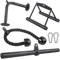 Workout Cable Machine Attachment for Home Gym, SERTT LAT Pulldown Attachments, Cable Accessories for Weight Training, Straight Pull Down Bar, Tricep Rope, Double D Row Handle, V-Shaped Bar