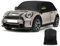 Half Car Cover Replace for Mini Cooper 3 Door 2000-2024, Custom-Fit Soft Top Roof Protector Car Cover, Half Garage with Straps UV Resistant Half Cover All Weather Outdoor Indoor