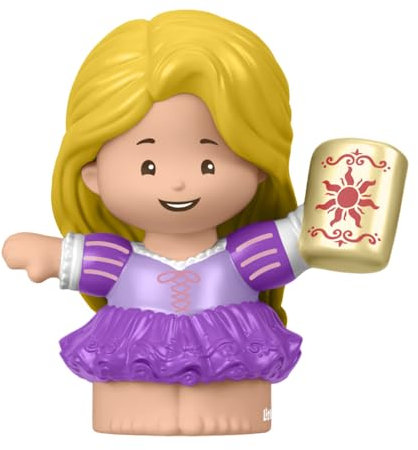 Little People Ersatzteil für Fisher-Price sprechendes Schloss Puppenhaus Spielset - Ersatz Prinzessin Rapunzel Figur hält eine Laterne