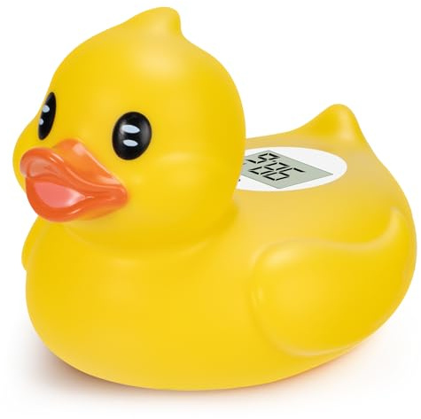 Baby Bath Thermometer – Digital Safety Water Thermometer for Baby Bathtub – °C/°F Display, BPA-Free & Waterproof – Floating Duck Toy for Newborns & Toddlers